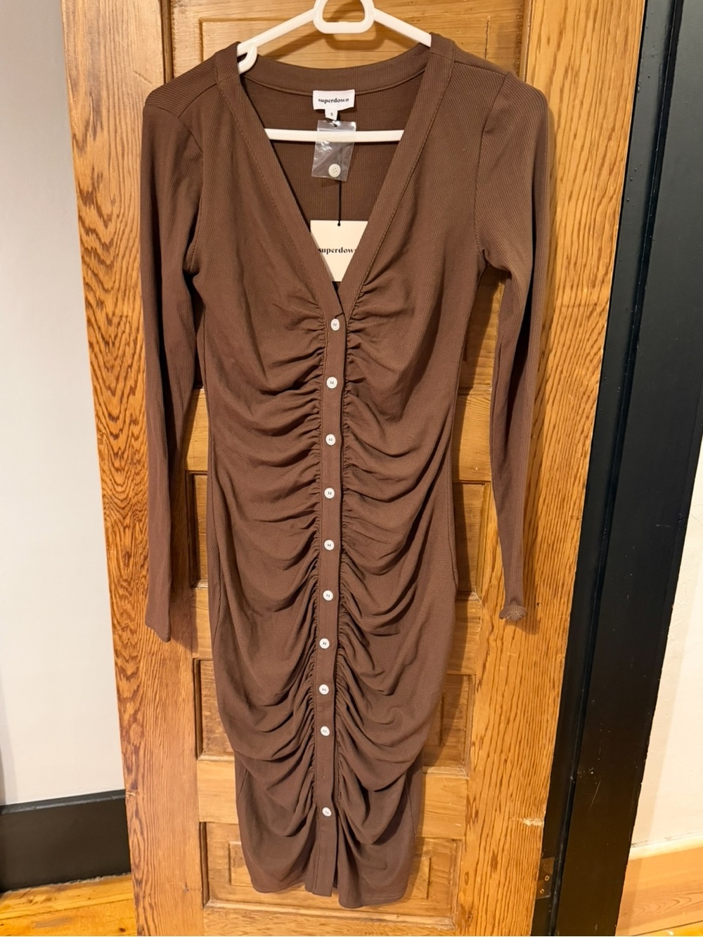 Revolve Superdown Grace Ruched Dress - Picture 5 of 9